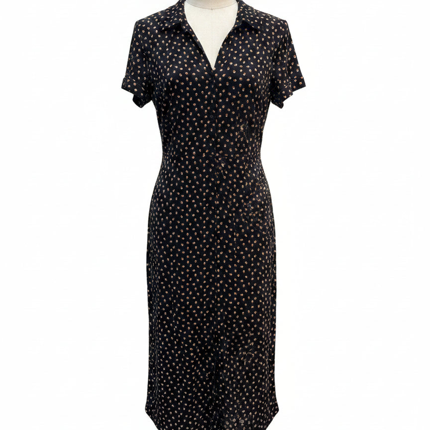 Cynthia Rowley · ShortSleeve Dress · Large · BlackTan