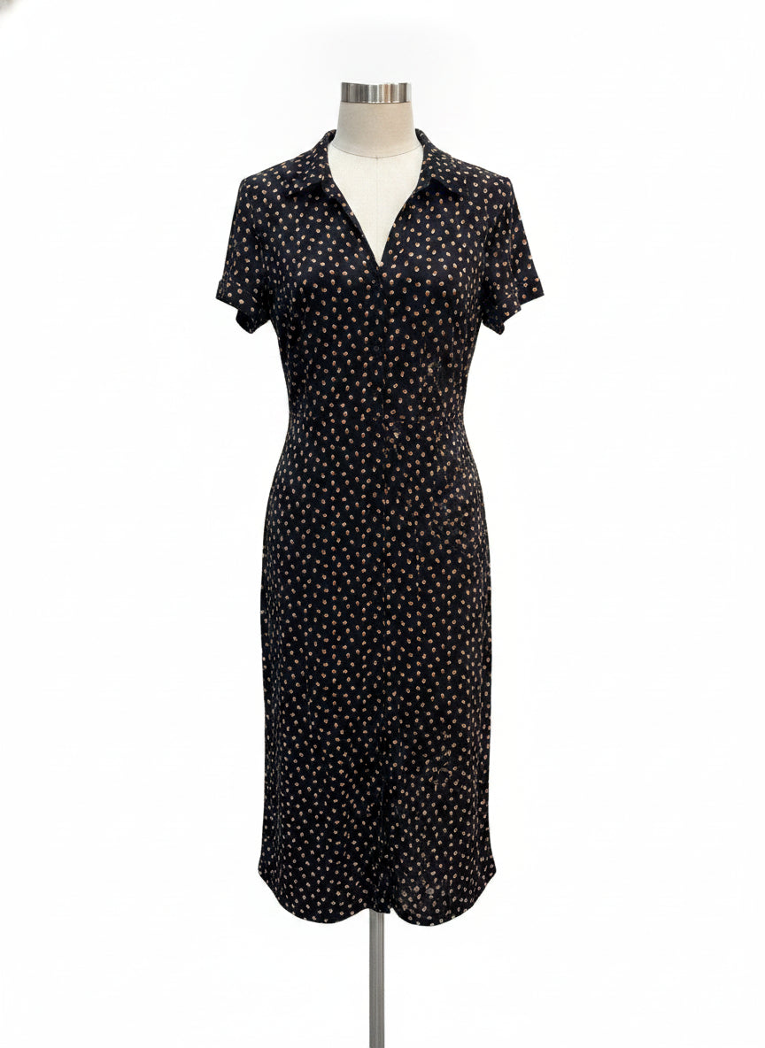 Cynthia Rowley · ShortSleeve Dress · Large · BlackTan