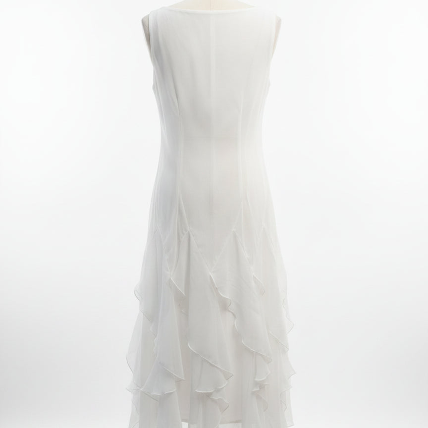 RobbieBee · Ruffles w/ belt · 12 · White