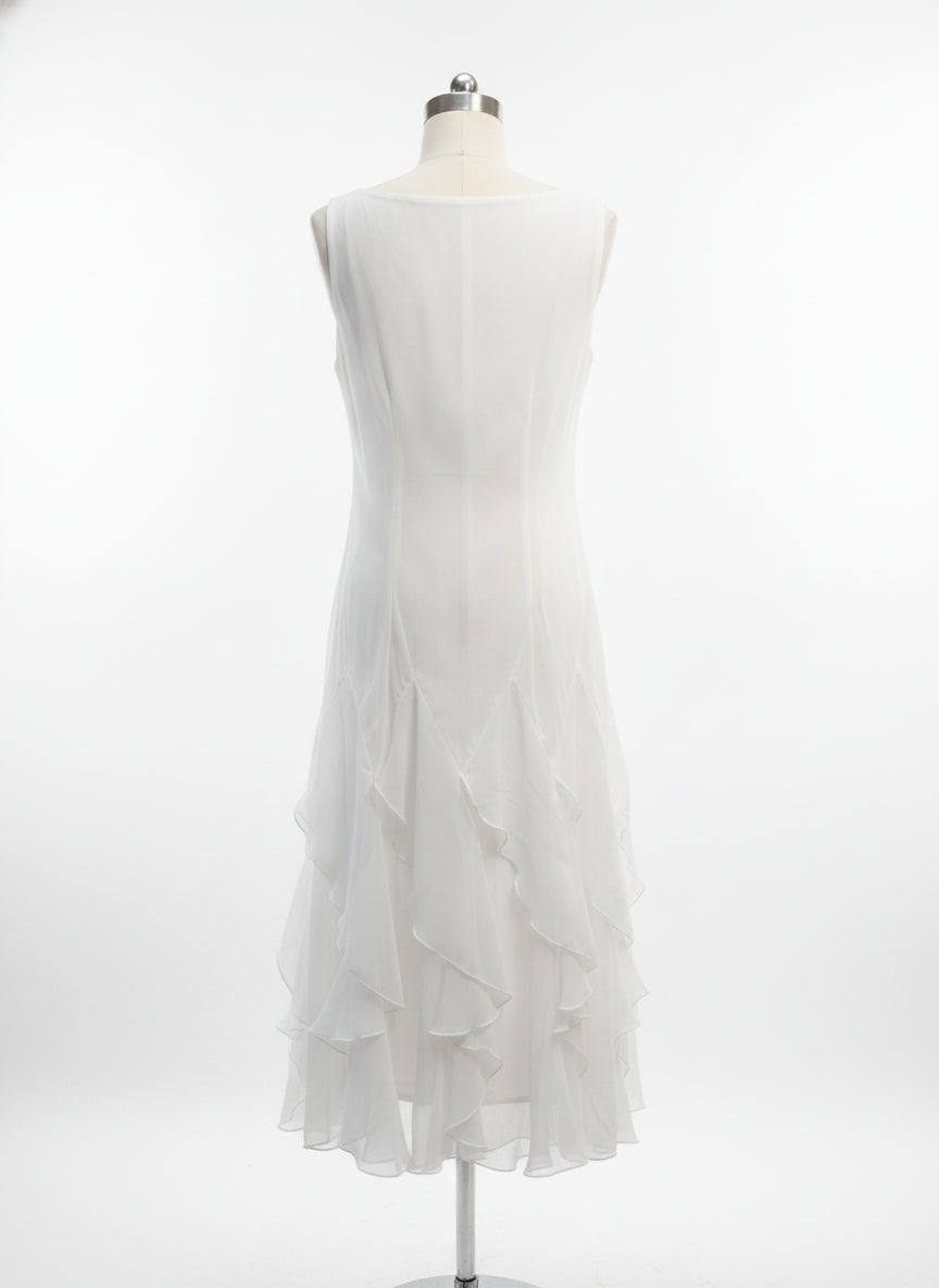 RobbieBee · Ruffles w/ belt · 12 · White