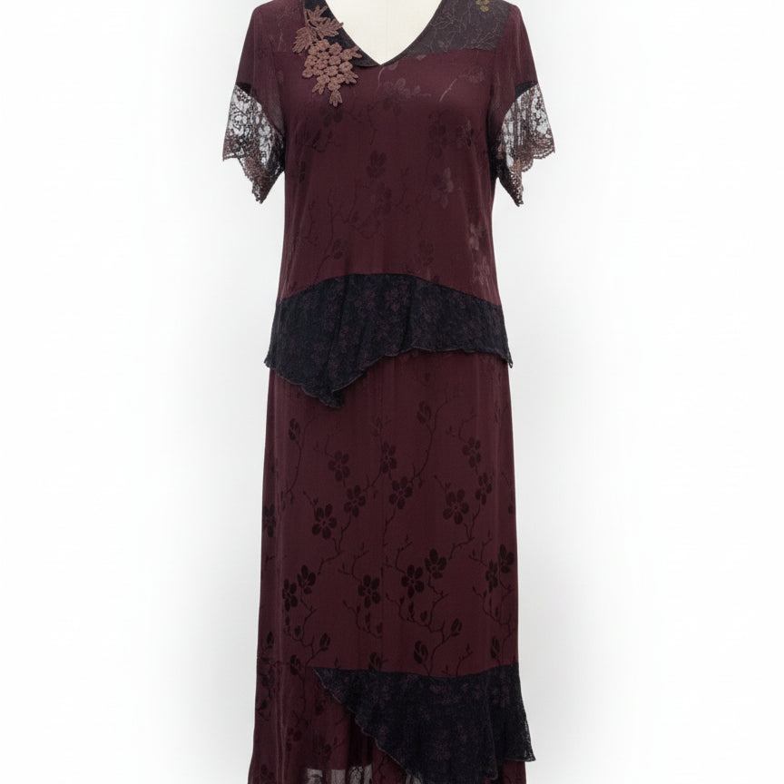 Spencer Alexis · 2 PC Skirt Set · 12 · Plum