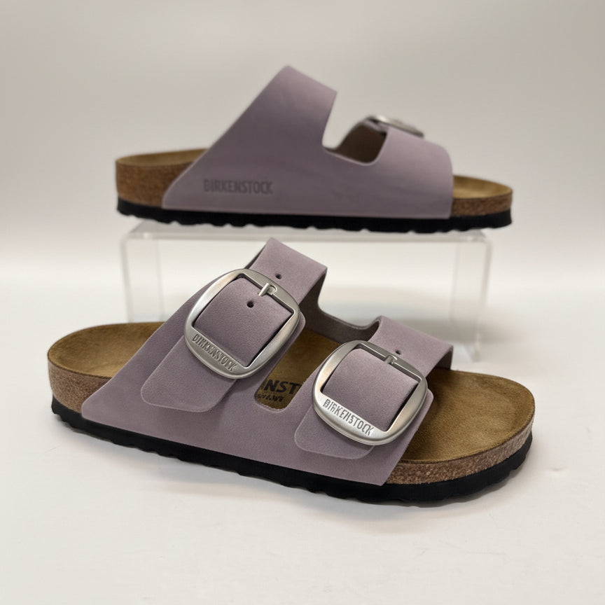 Birkenstock · Birkenstock · Arizona Big Buckle Leather · 6 Narrow · Purple Fog · 6 NARROW