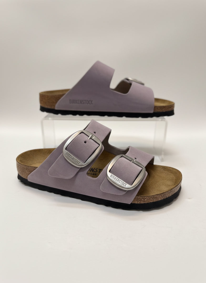 Birkenstock · Birkenstock · Arizona Big Buckle Leather · 6 Narrow · Purple Fog · 6 NARROW