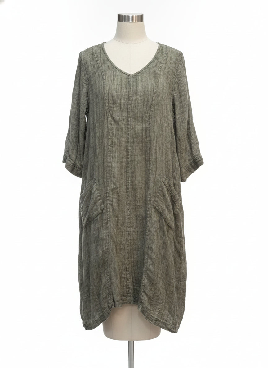 Flax · Dress · Medium · Olive