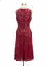 WHBM · sleeveless lace · 10Petite · RedTan
