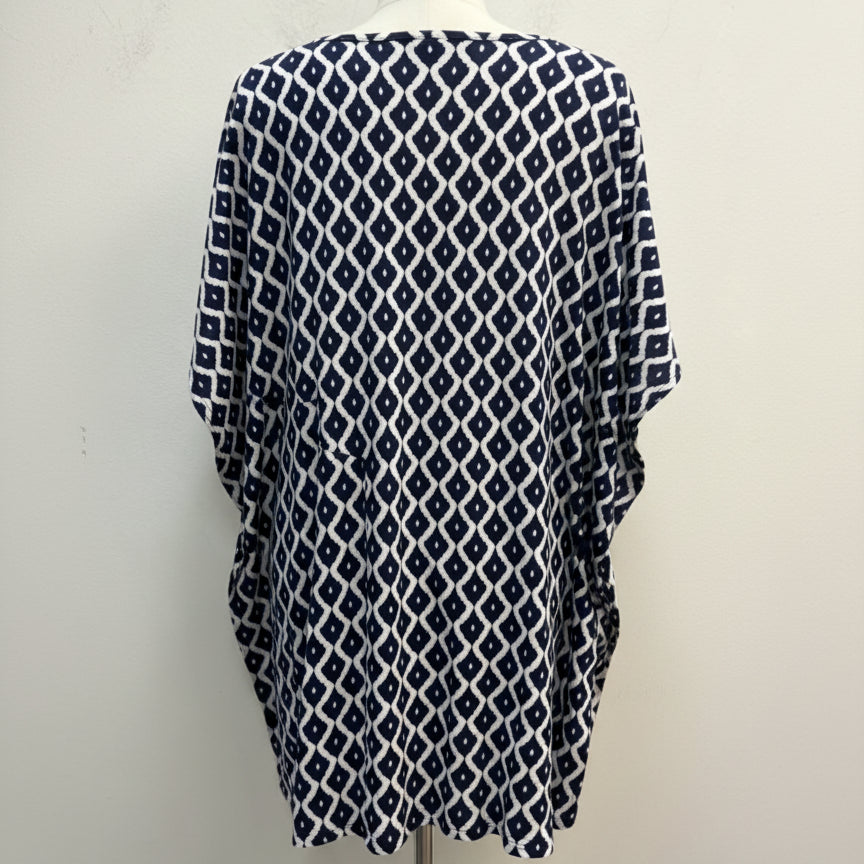 GAP · Tunic Top · Small · NavyWhite
