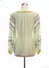 Blink London · Beaded Viscose Sheer Top · XSmall · MintMulti