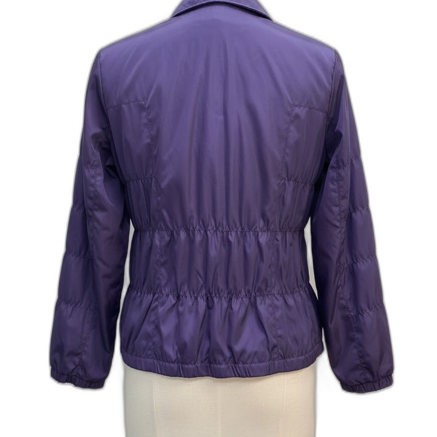 Chico's · Zip Up Jacket Plum Smocked · Small · Plum