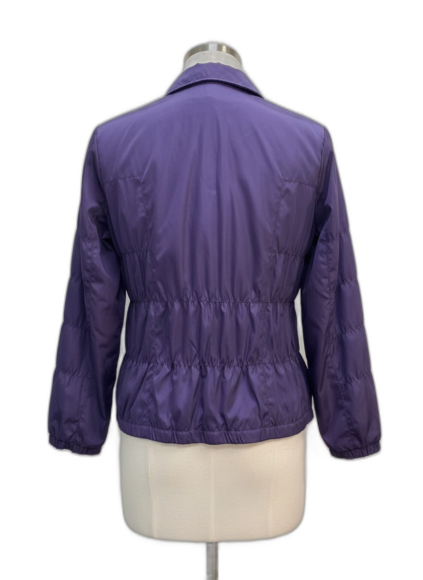 Chico's · Zip Up Jacket Plum Smocked · Small · Plum