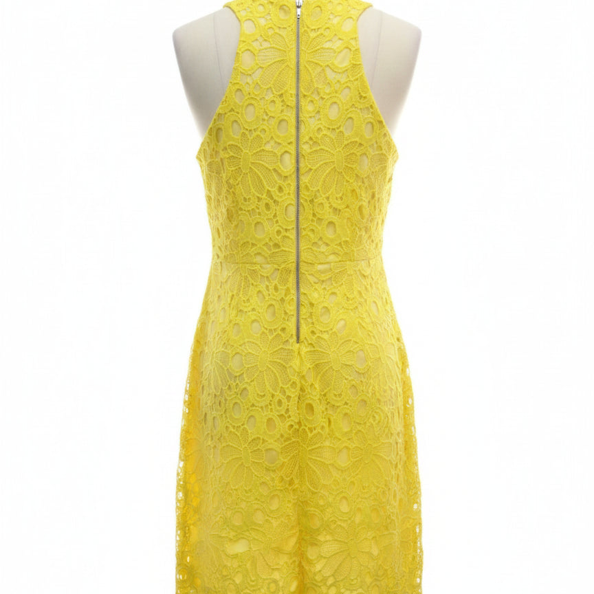 Pink Lily · Lace Dress · Medium · Yellow