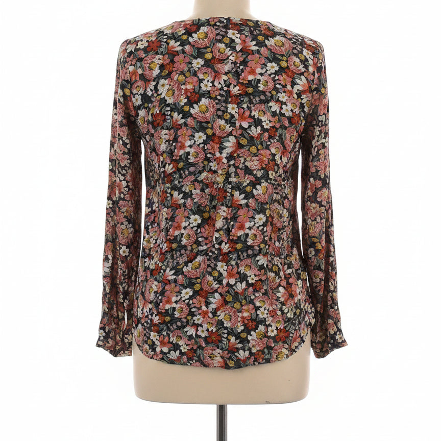 LOFT · Front Tie Detail · Medium · RoseGrn+ Floral