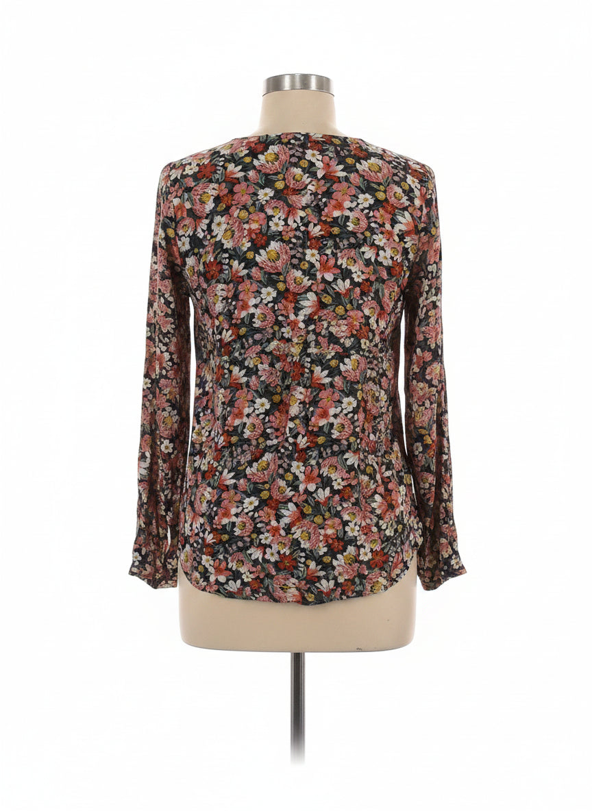 LOFT · Front Tie Detail · Medium · RoseGrn+ Floral
