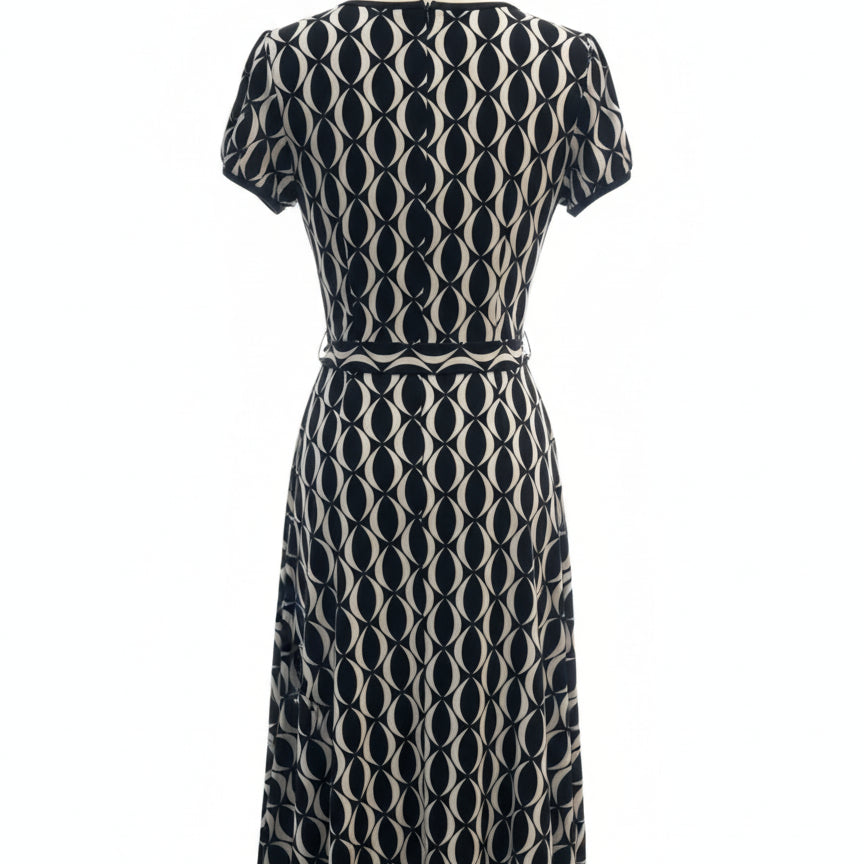 Donna Morgan · Wrap Dress · 12 · BlackCream