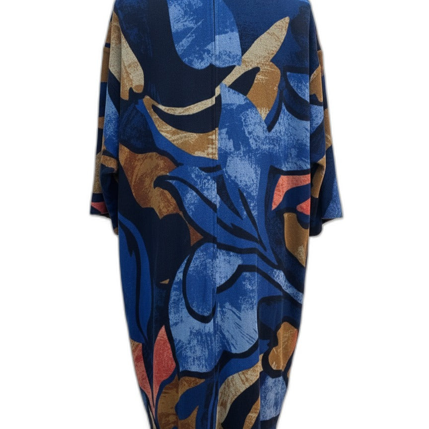 Chico's · Open Drape Cardigan · Medium · NavyMulti