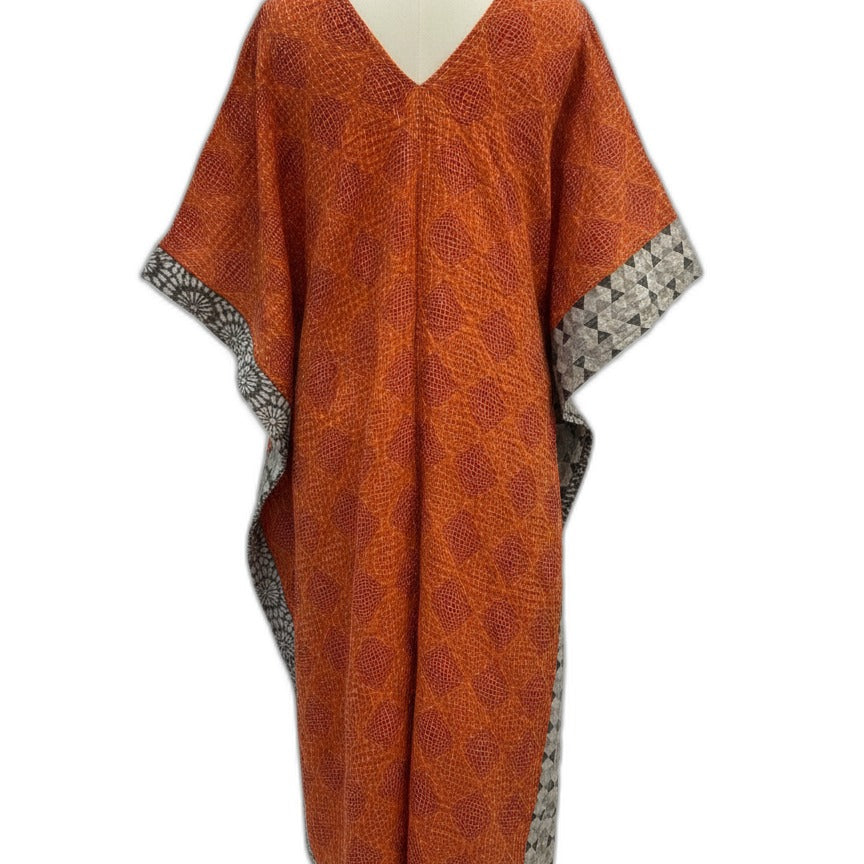 KanthaBae · High-Low Poncho Tunic · OS · RustMulti