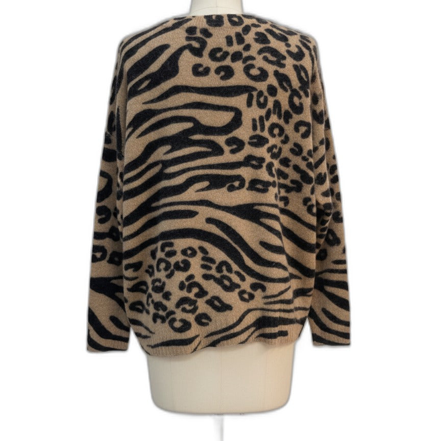 Charter Club · Animal Print · 2X · Tan and Black