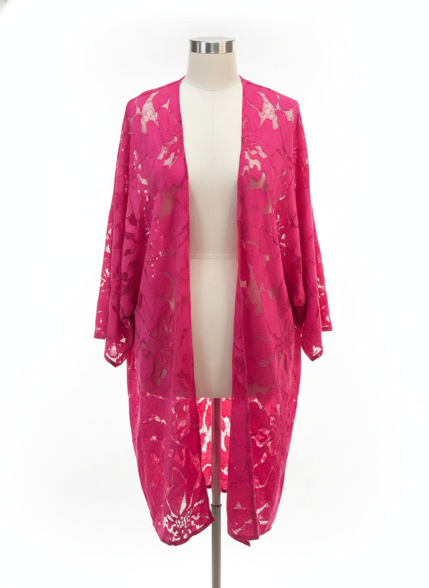 Anne Klein · Kimono · OS · Hot Pink