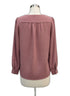 Retrology · V-Neck LongSleeve Top · Medium · Dusty Rose