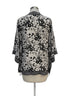Max Studio · Open Drape Cardigan · 1X · Black and White Floral