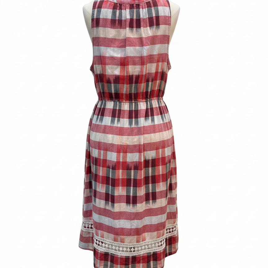 Lucky Brand · Sleeveless Dress · Large · RedMulti