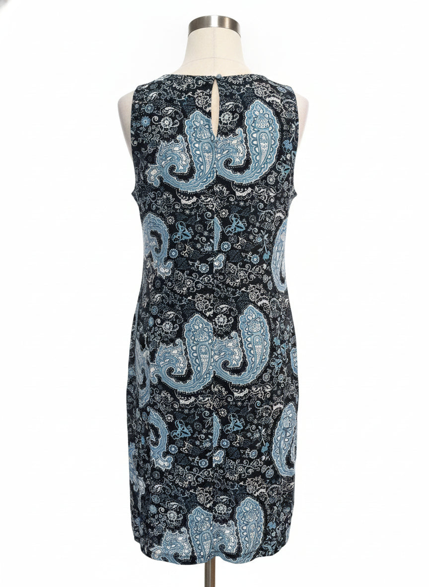 Wind River · Sleeveless Dress · Large · BlackBlue Paisley