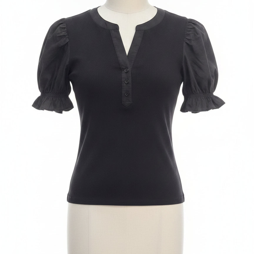 Bailey44 · Balloon Sleeve · Medium · Black