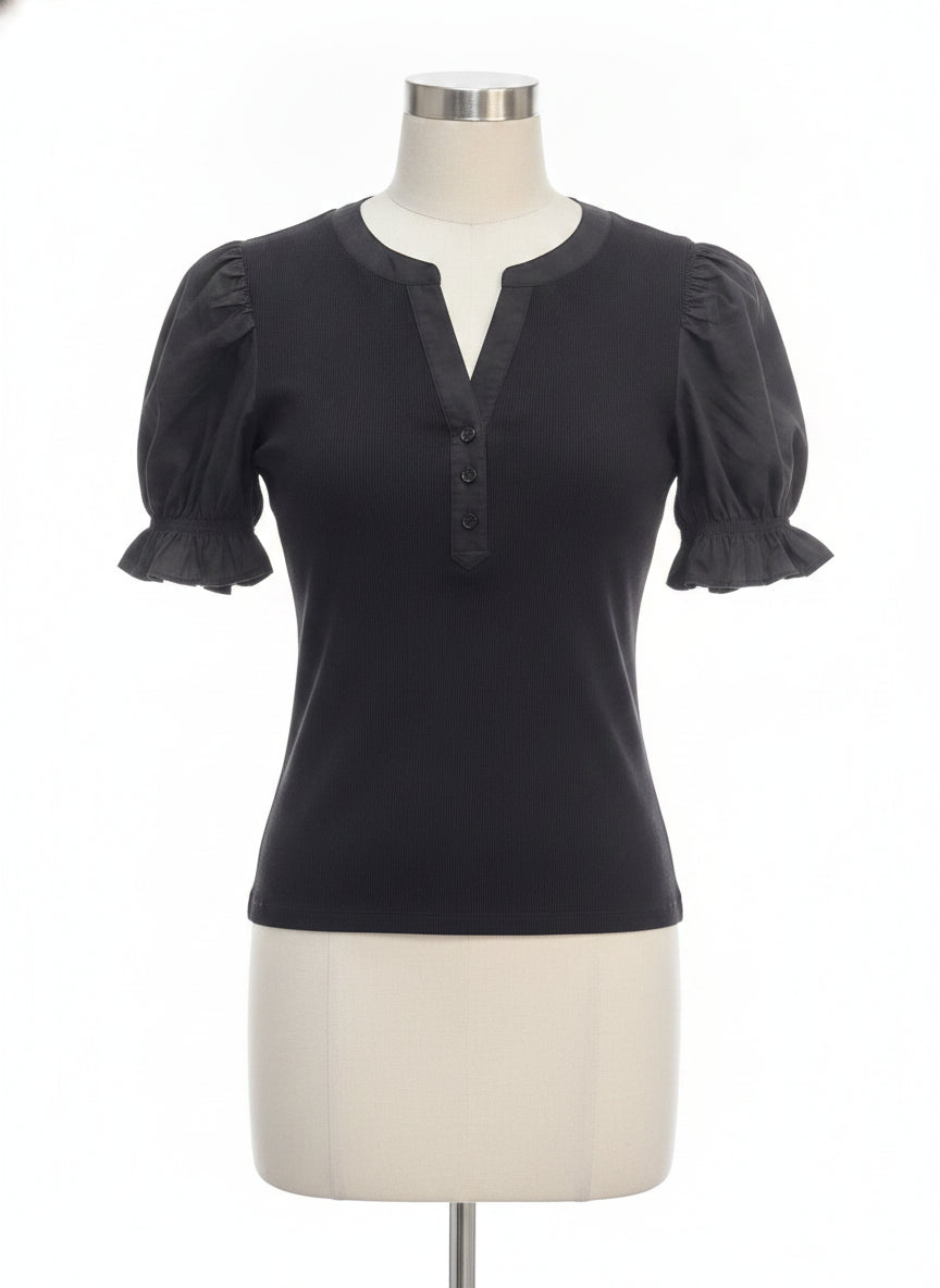 Bailey44 · Balloon Sleeve · Medium · Black