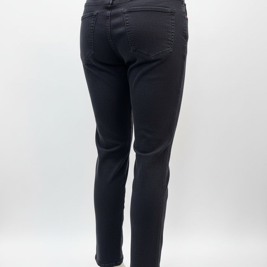 Woman Within · Straight Leg Jeans · 12 · Black