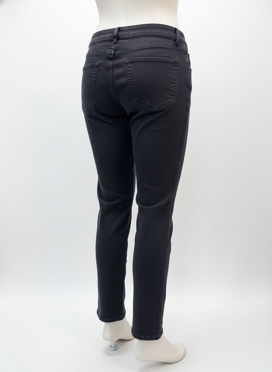 Woman Within · Straight Leg Jeans · 12 · Black