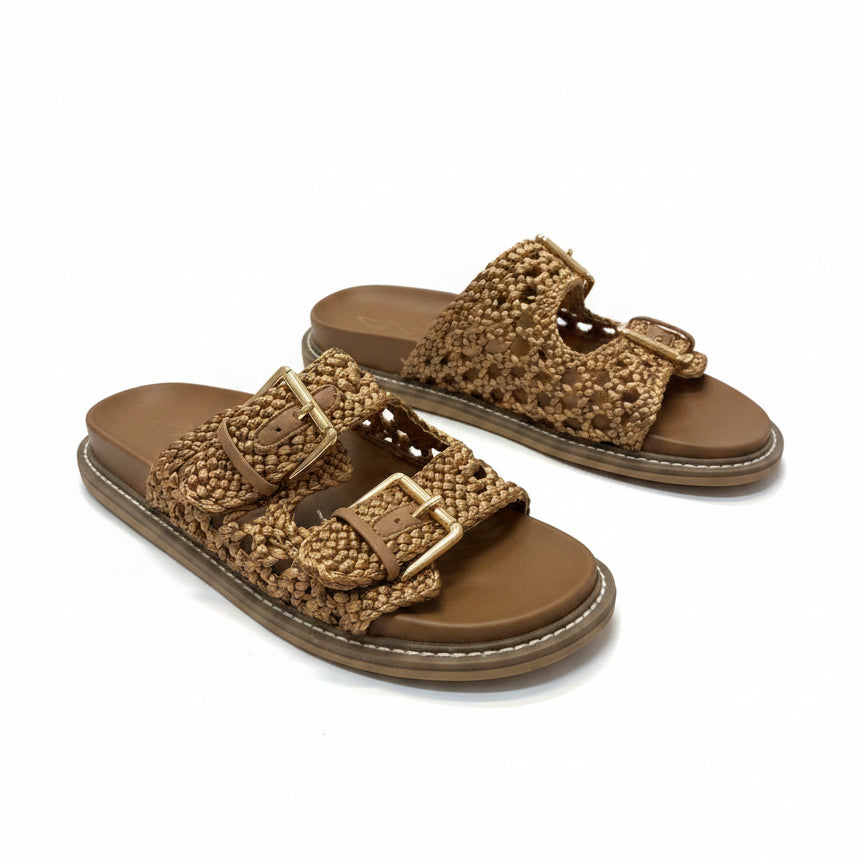 Joie · Weaver Macrame Sandal · 7 · Gold