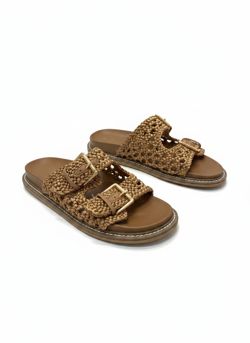 Joie · Weaver Macrame Sandal · 7 · Gold