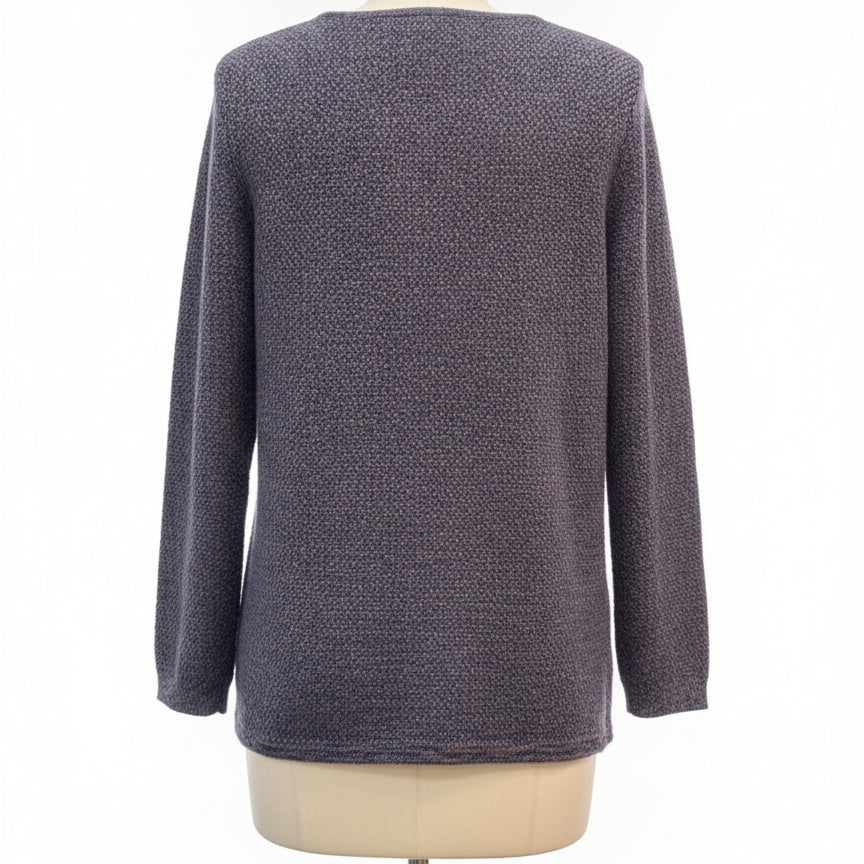 Ethyl · Crossover Sweater · XLarge · PurpBrown