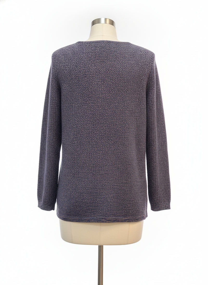 Ethyl · Crossover Sweater · XLarge · PurpBrown