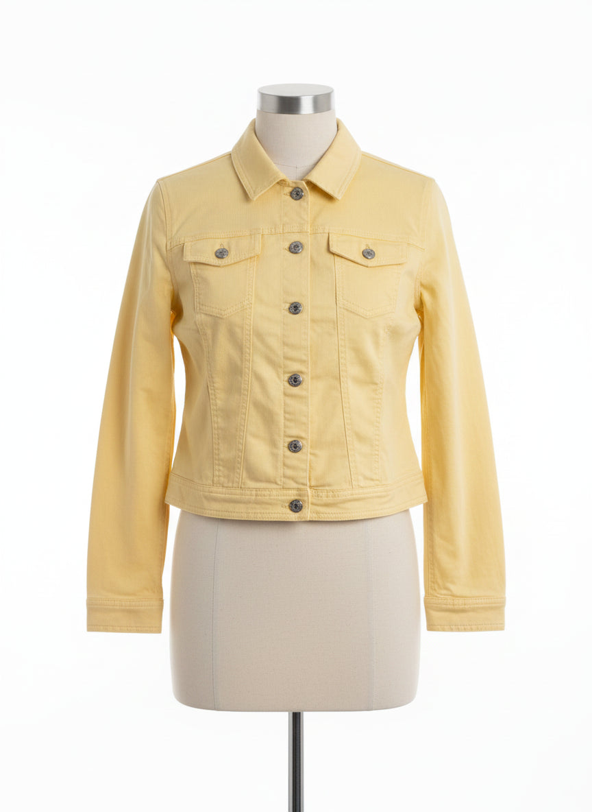 Talbots · Jean Jacket · Medium · Butter