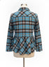 Sundance · Plaid peplum top · Medium · OrgTeal