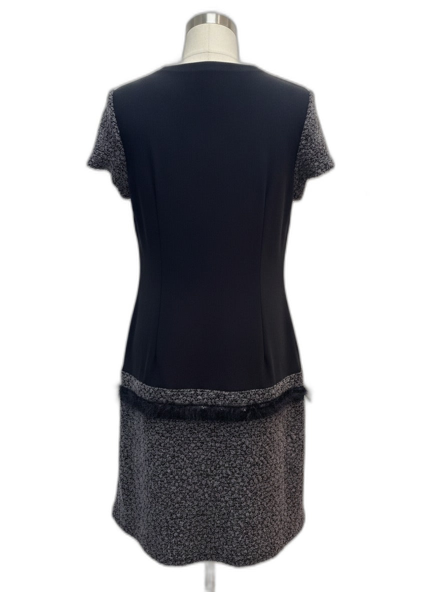JosephRibkoff · ShortSleeve Dress · 6 · BlackGray