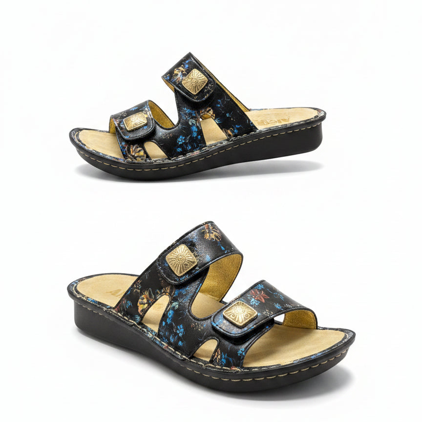 Alegria · Shoes · 6.5 · BlackFloral Leather