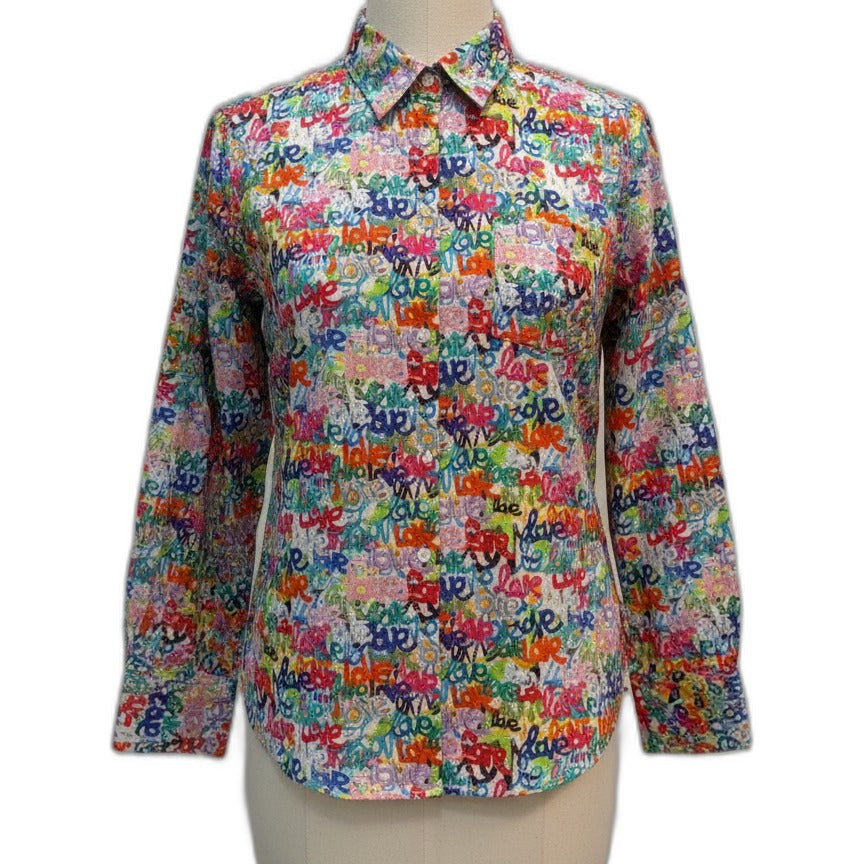 APNY · Love pattern · XLarge · WhiteMulti