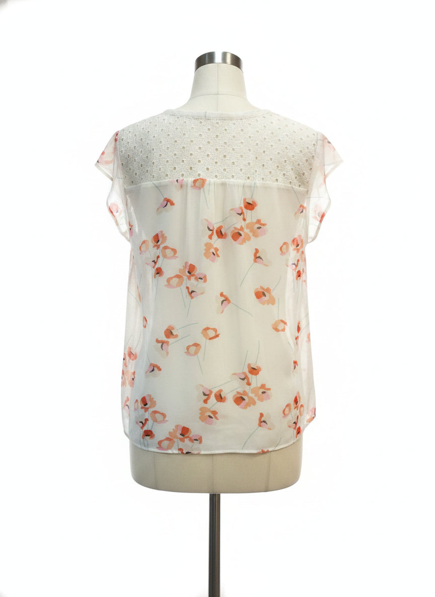 daniel rainn · Shortsleeve Top · XLarge · CreamCoral Floral