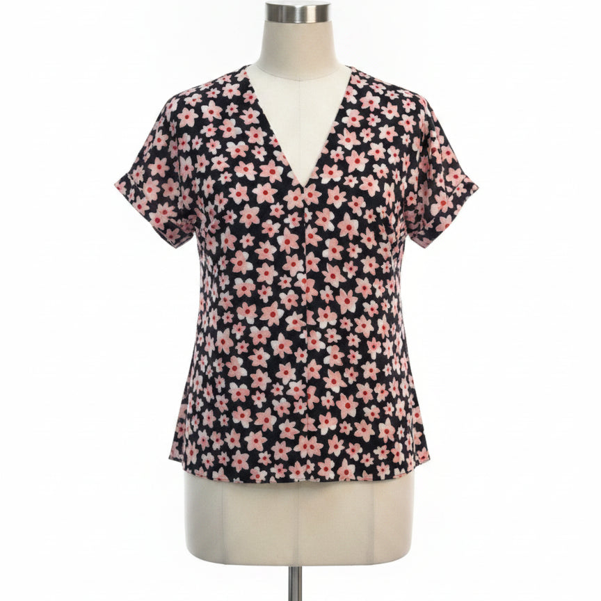 CABi · Harmony Blouse · Medium · BlackPink Floral