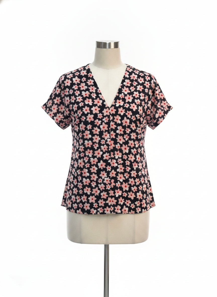 CABi · Harmony Blouse · Medium · BlackPink Floral