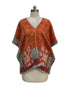 KanthaBae · High-Low Poncho Tunic · OS · RustMulti