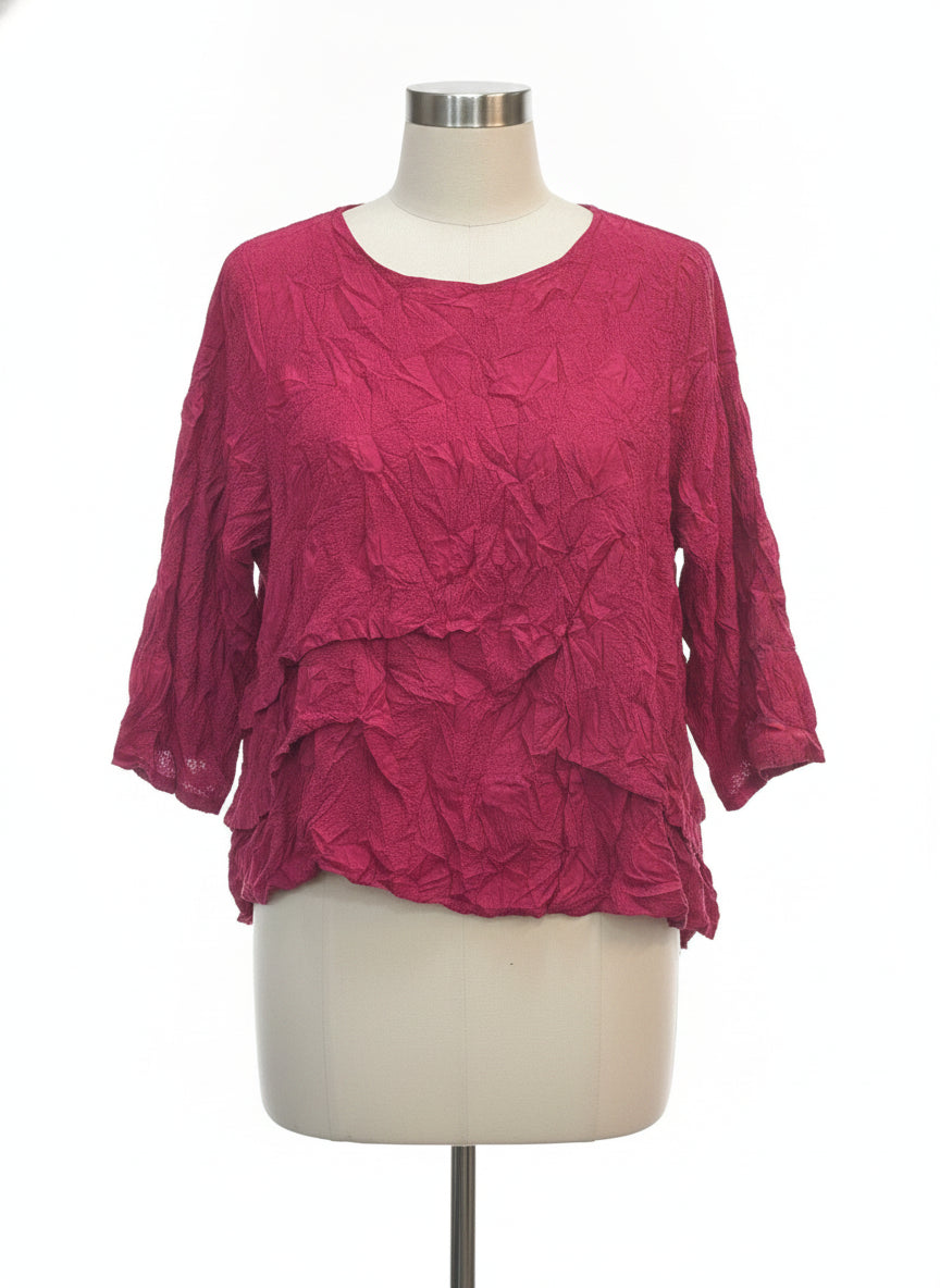 Chalet · Crinkle Texture · Large · Fuchsia