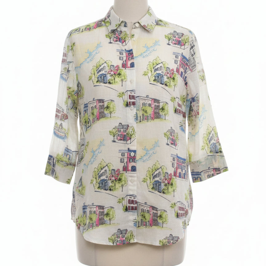 Chico's · Tunic Shirt · Small · YellowMulti