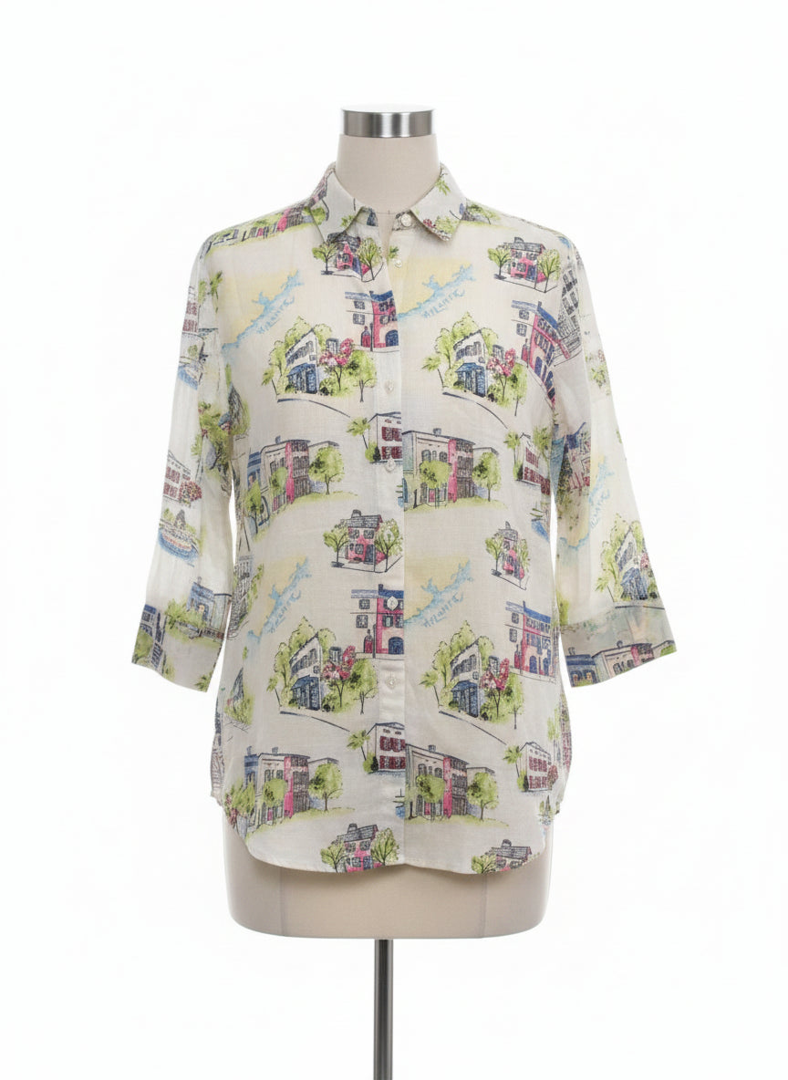 Chico's · Tunic Shirt · Small · YellowMulti