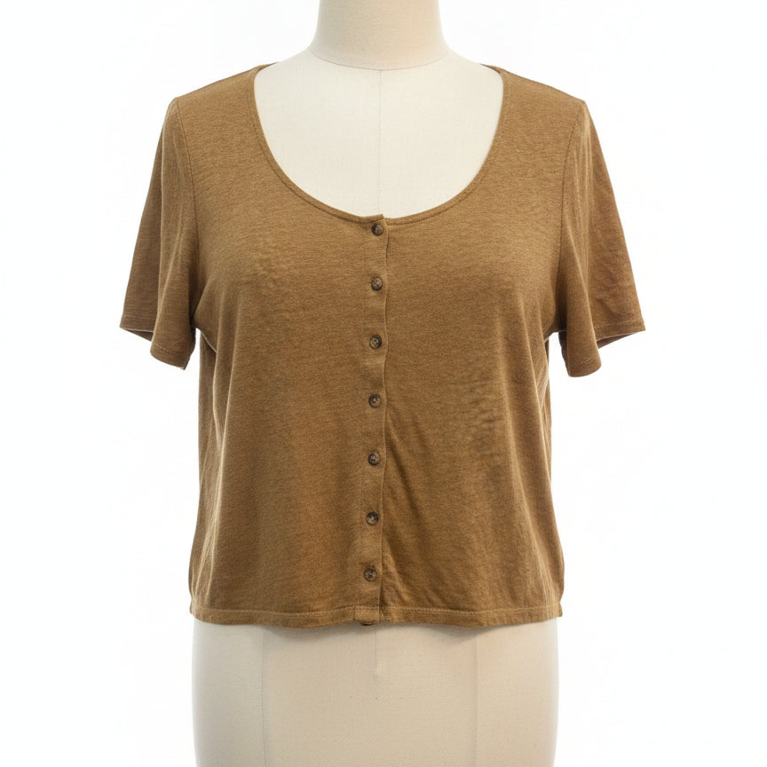 Boden · Button Up · Large · Carmel