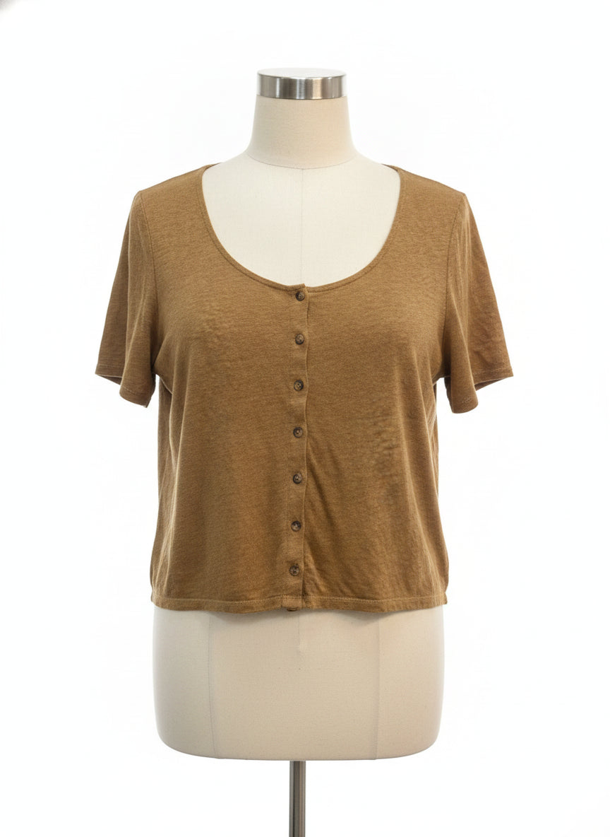 Boden · Button Up · Large · Carmel