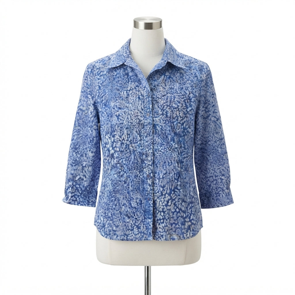 ColdwaterCreek · Shirt · Medium · BlueWhite