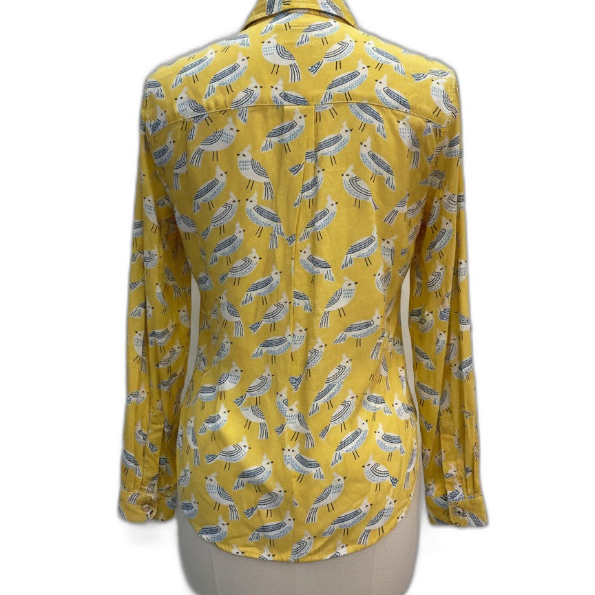 BeachLunchLounge · Bird print · XLarge · Yellow/White