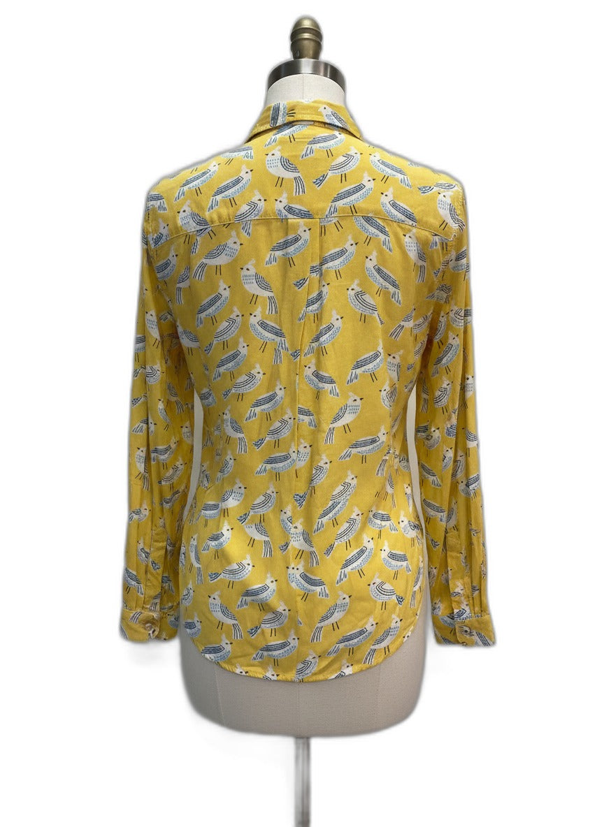 BeachLunchLounge · Bird print · XLarge · Yellow/White